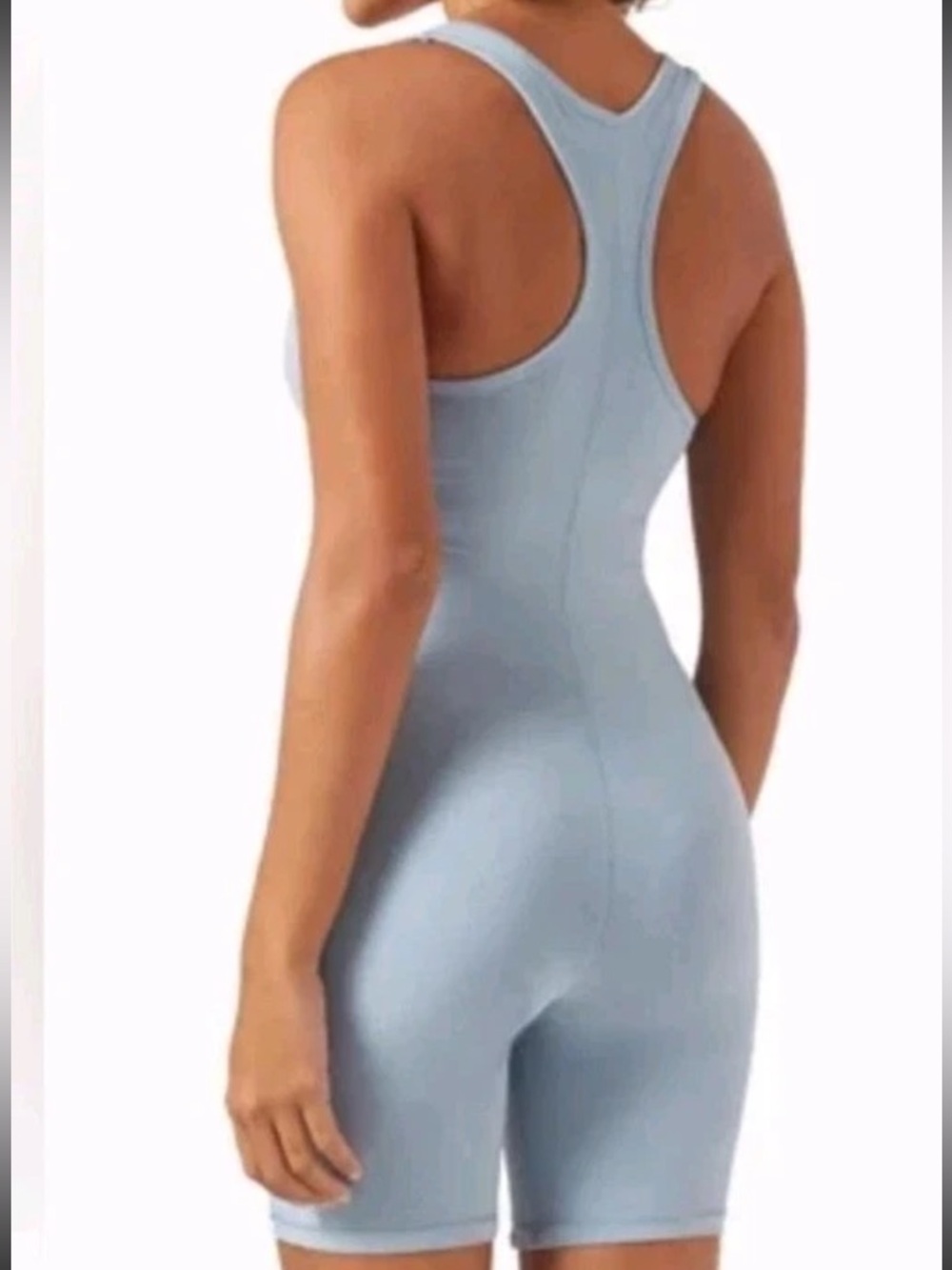 Skims Bodysuit One Piece Mid Thigh Blue